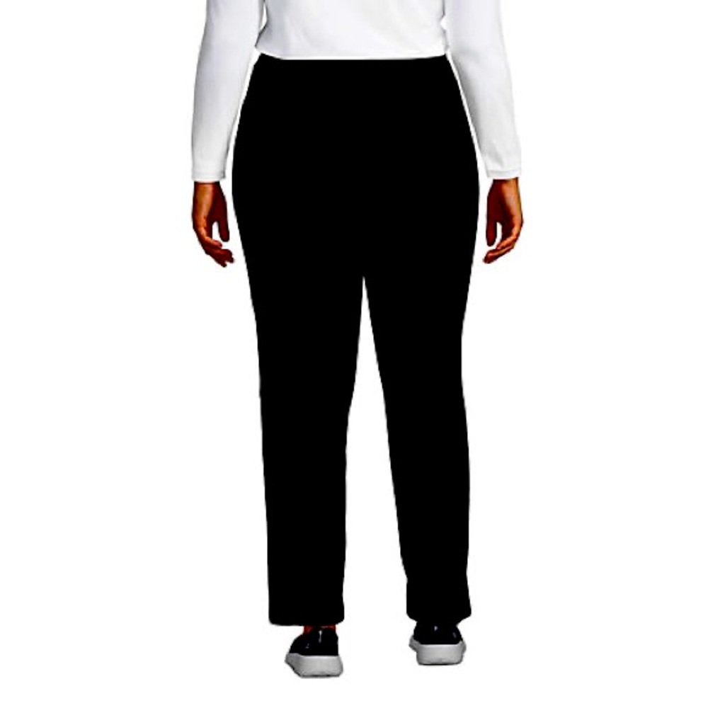 Lands End Starfish Pants, Black, straight leg, 1X, NWOT